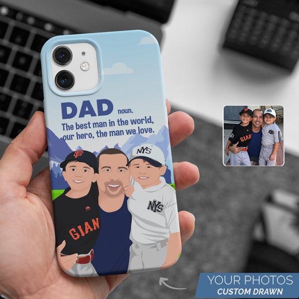 My Dad is My Hero Phone Case Personalized