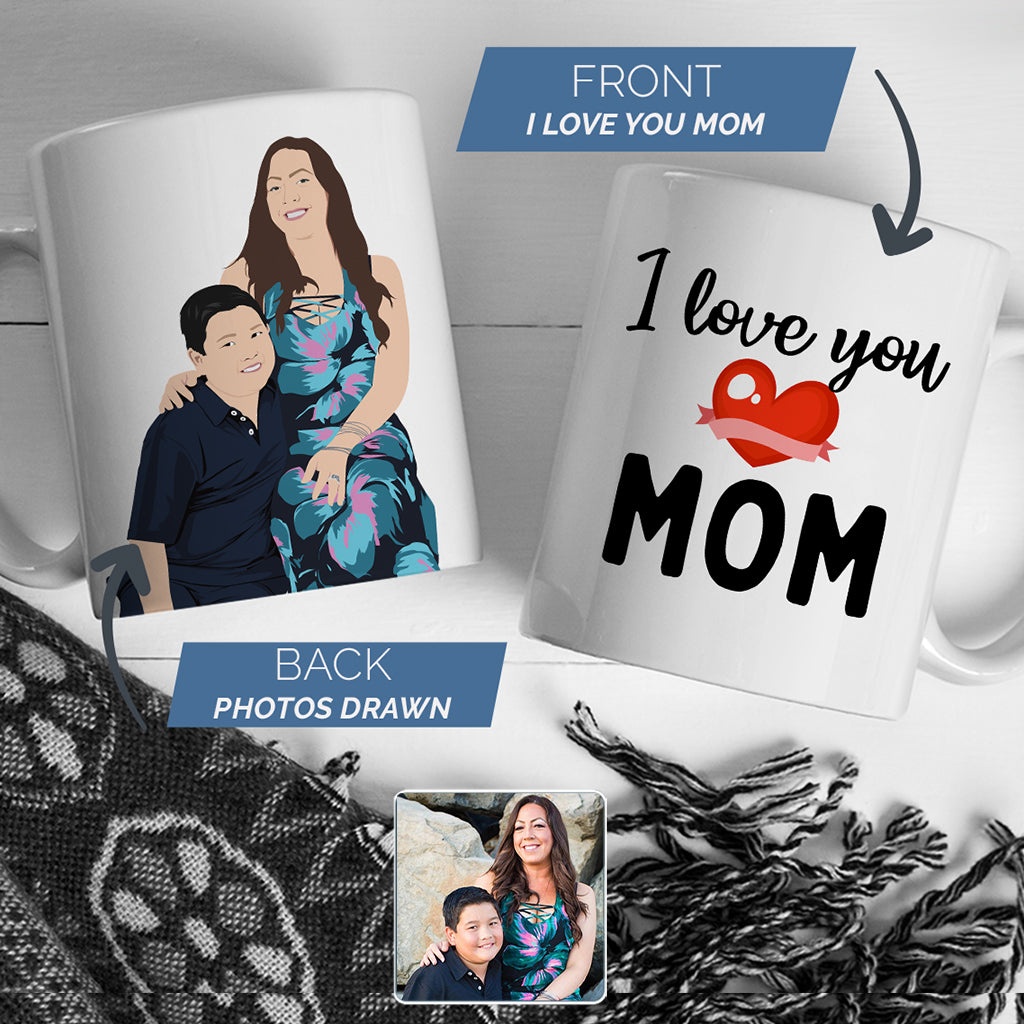 I Love You Mom Mug Personalized