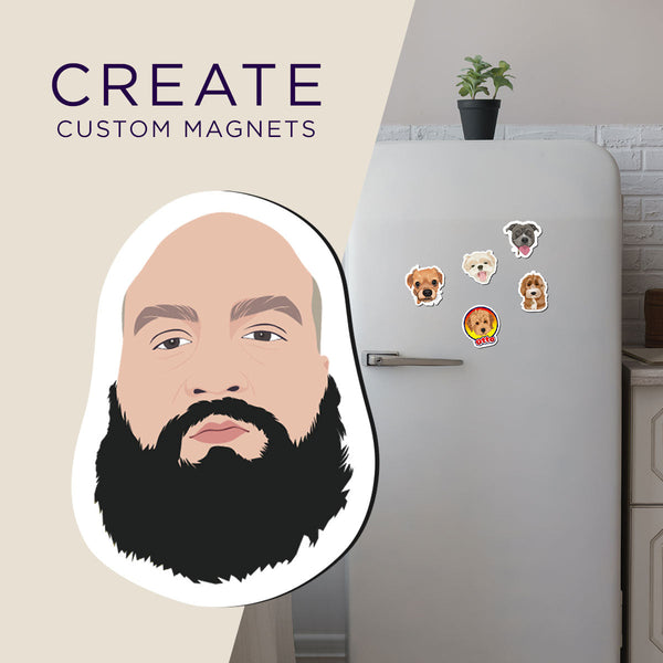 Custom Face Fridge Magnets