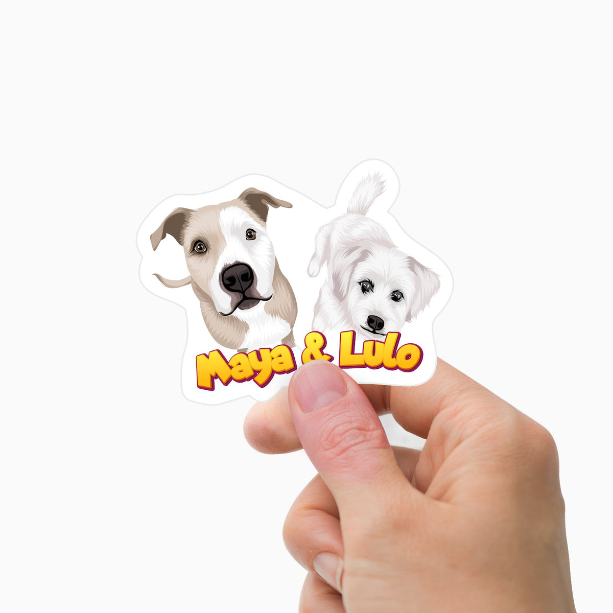 Custom Multiple Dog Stickers