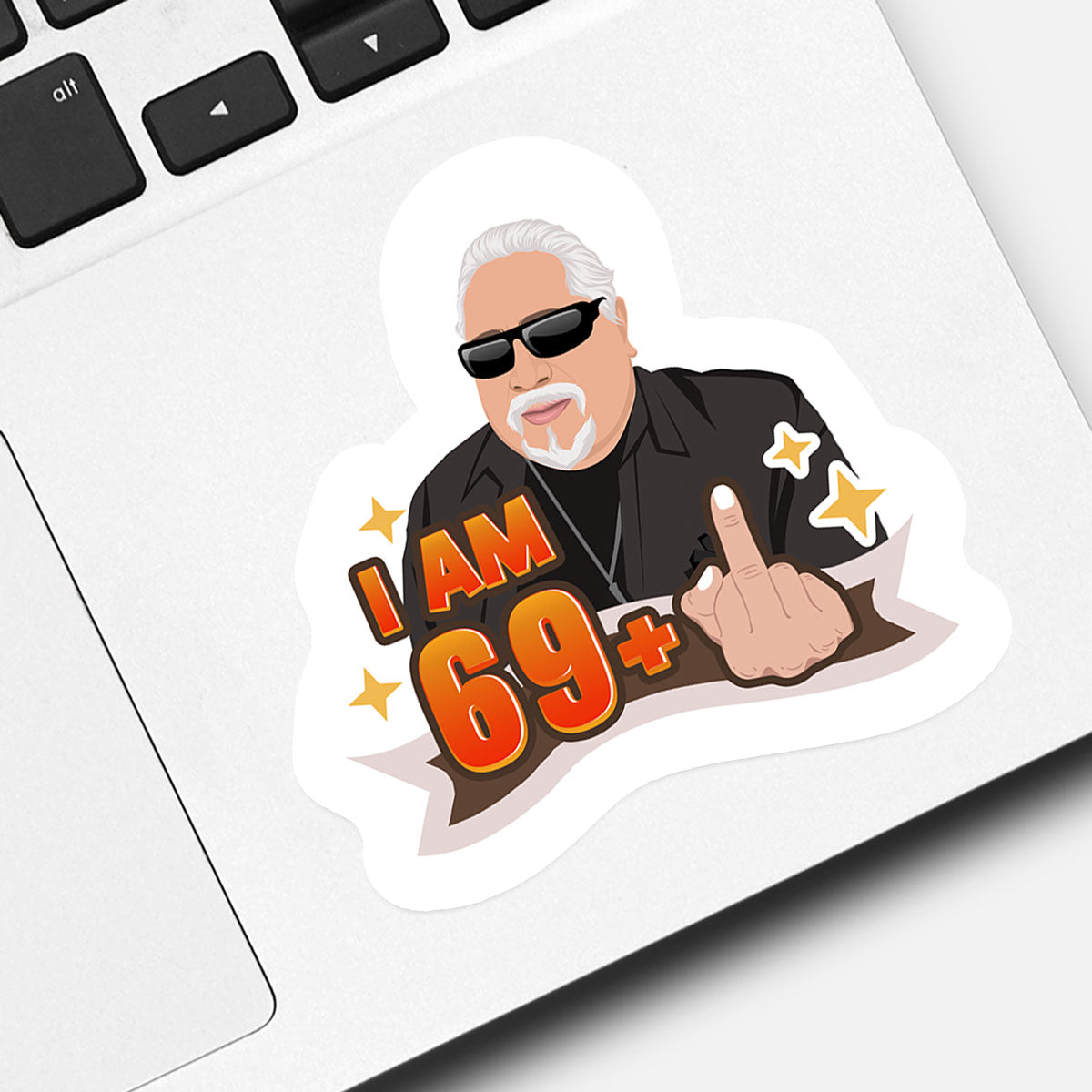 Custom 70 Year Old Birthday Stickers