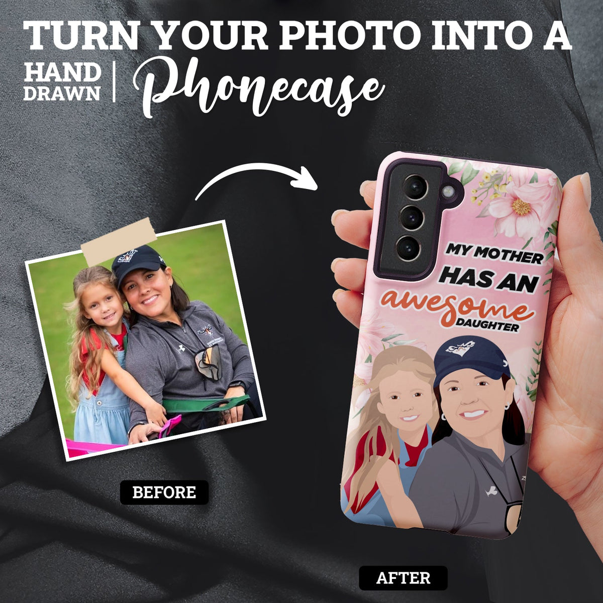 Awesome Daughter Phone Case Personalized