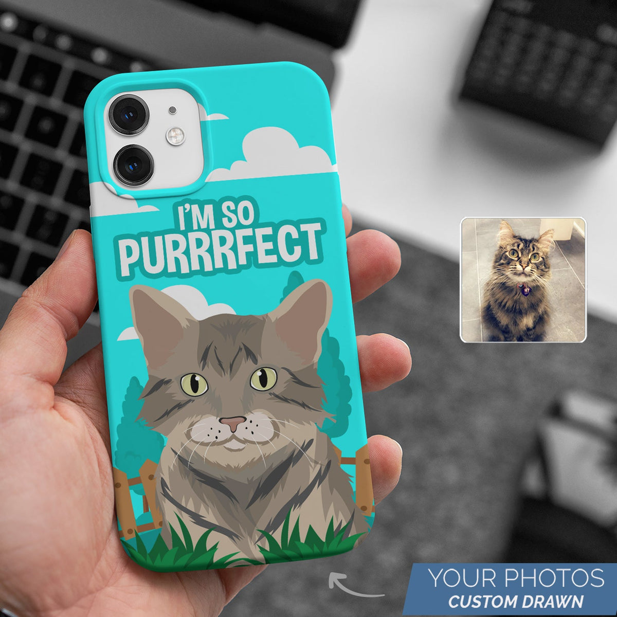 Purrfect Phone case Personalized