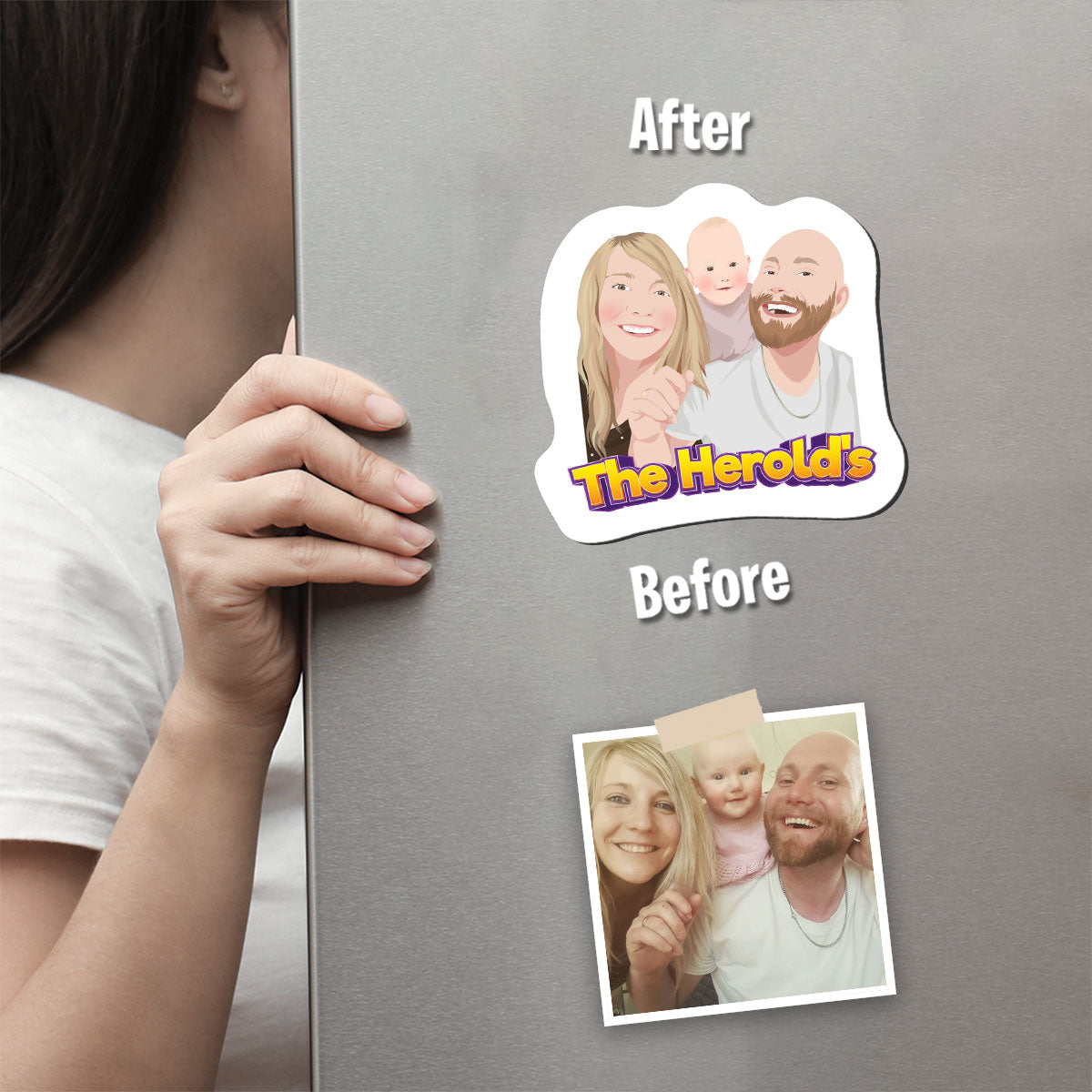 Custom Family Fridge Magnets