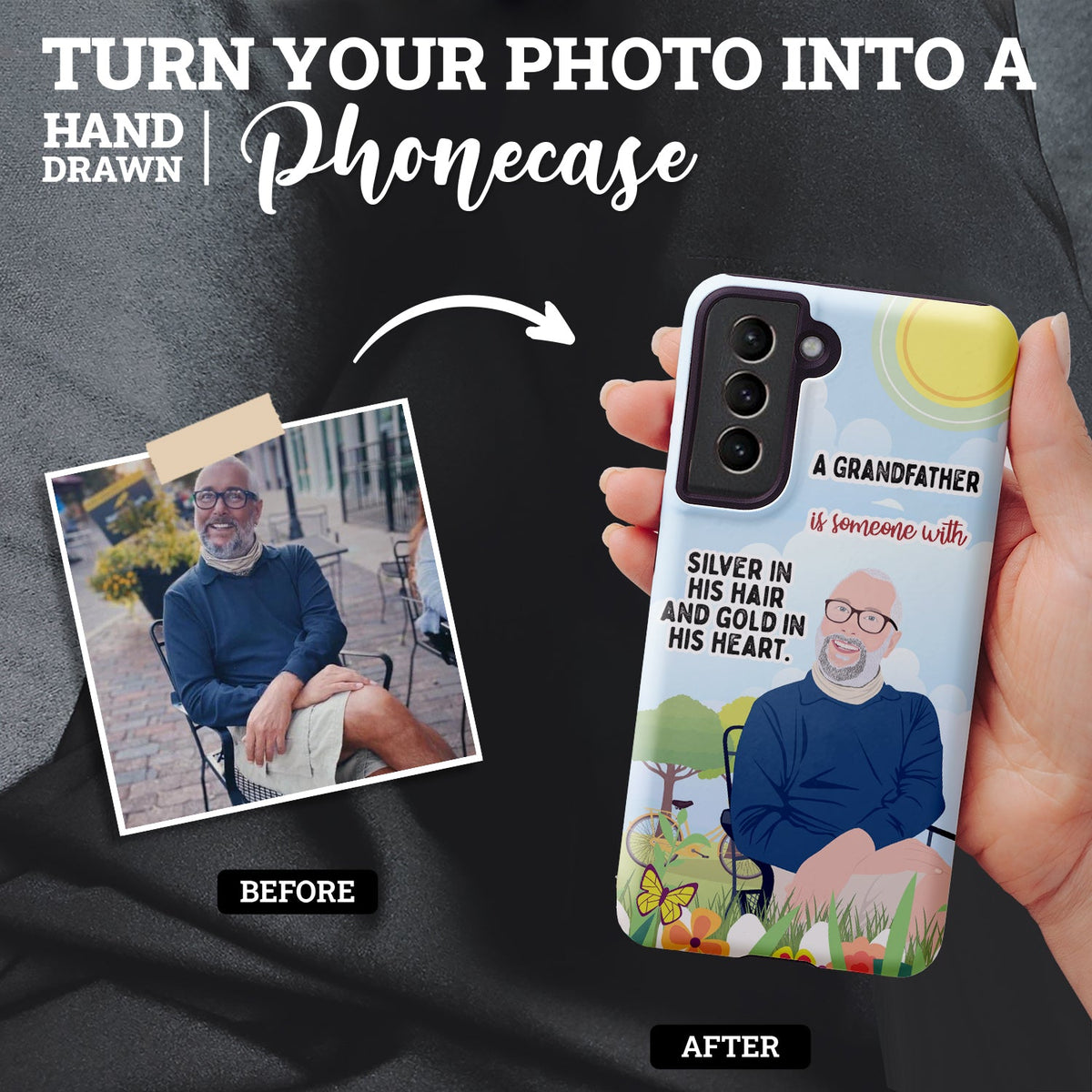 Grandfather Phone Case Personalized