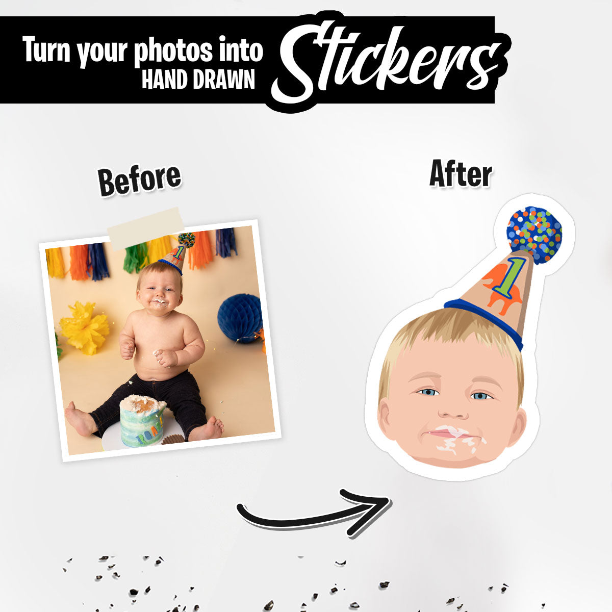 Custom Baby Face Stickers