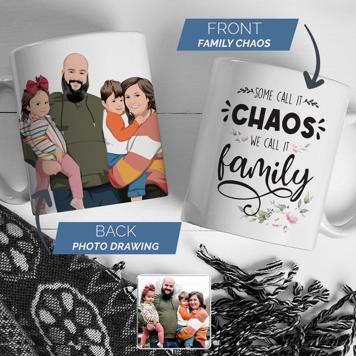 Some Call it Chaos We Call it Family Mug Personalized