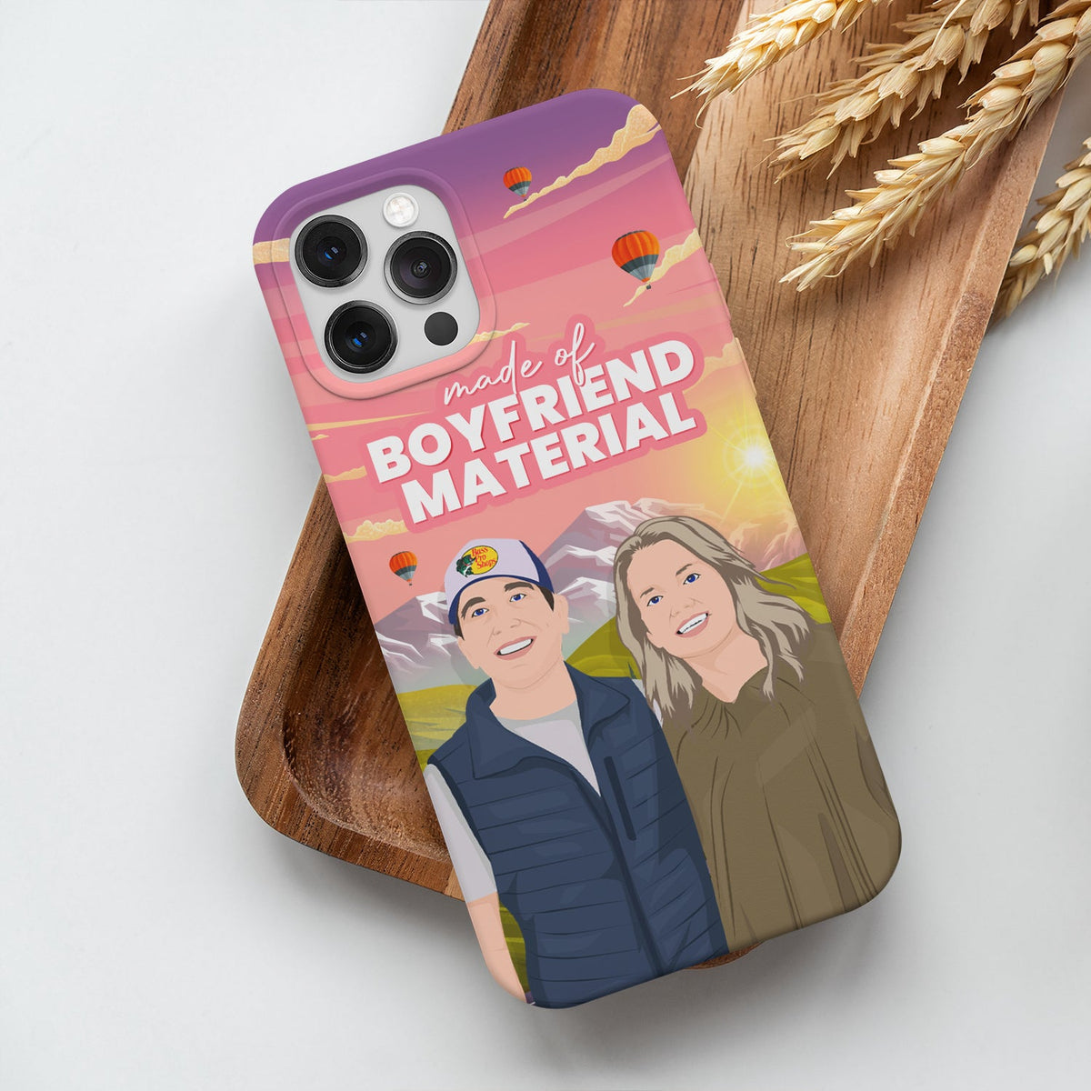 Boyfriend Material Phone Case Personalized