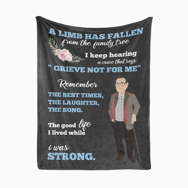 Personalized Grandpa Memorial Blanket