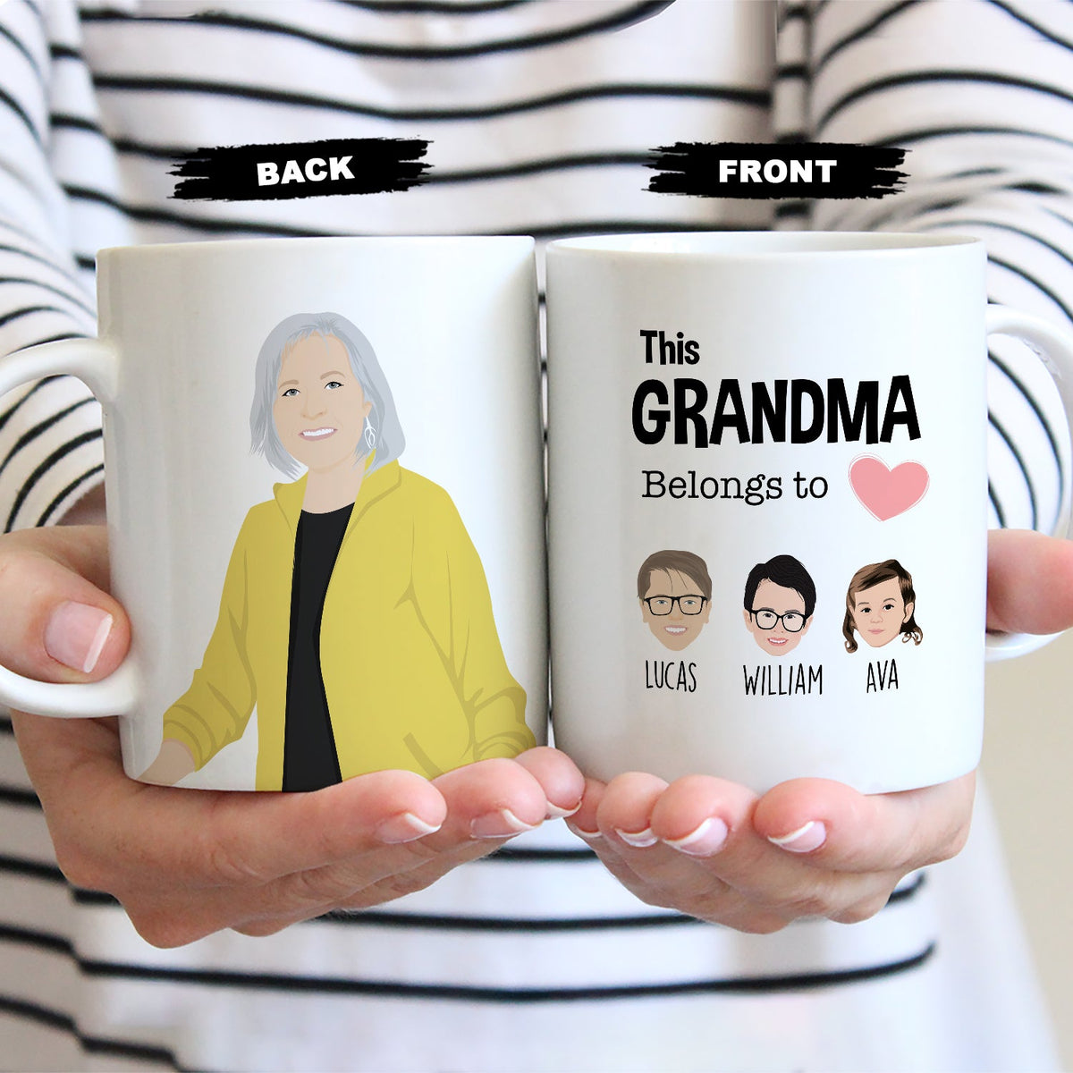 This Grandma Belongs to Photo Mug Personalized