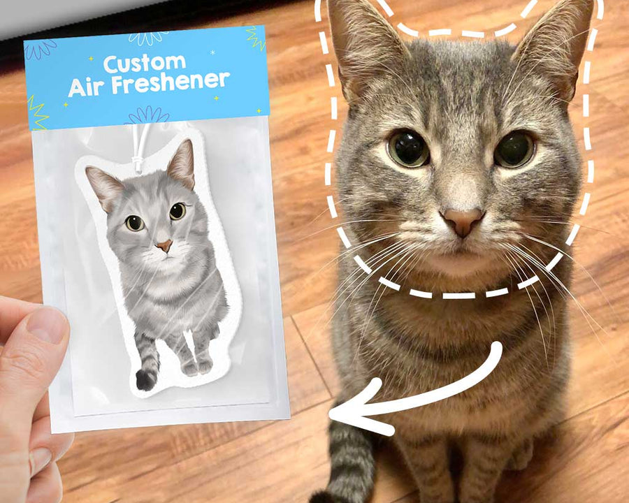 Personalized Cat Portrait Air Freshener