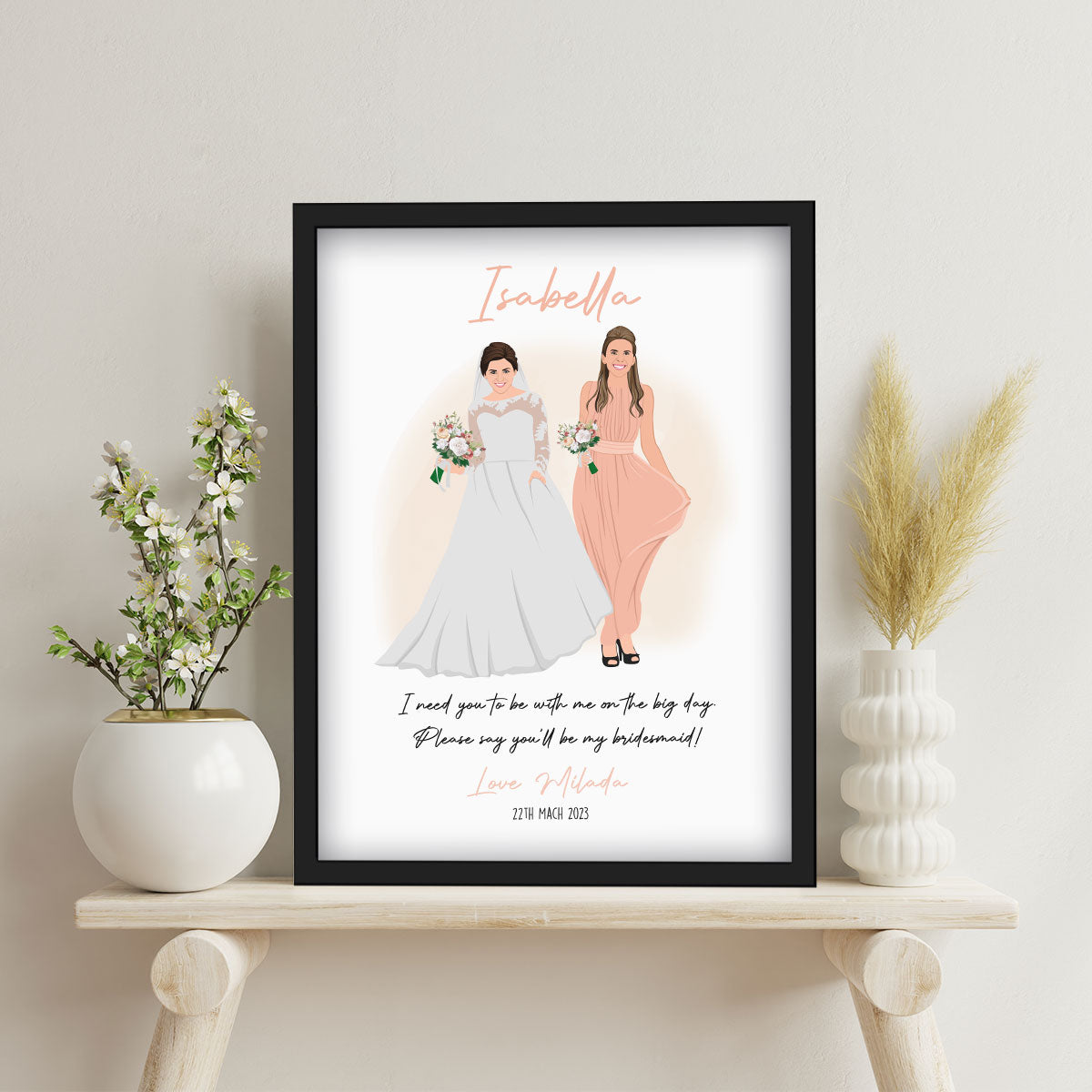 Custom Maid of Honor Portrait