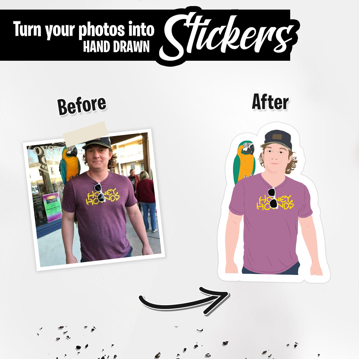 Custom Pet Bird Stickers