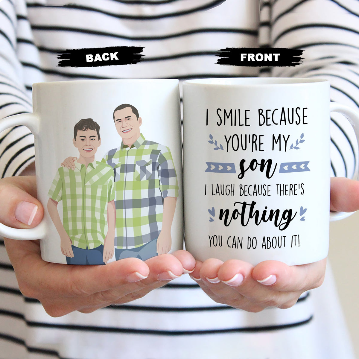 Father and Son Mug Personalized