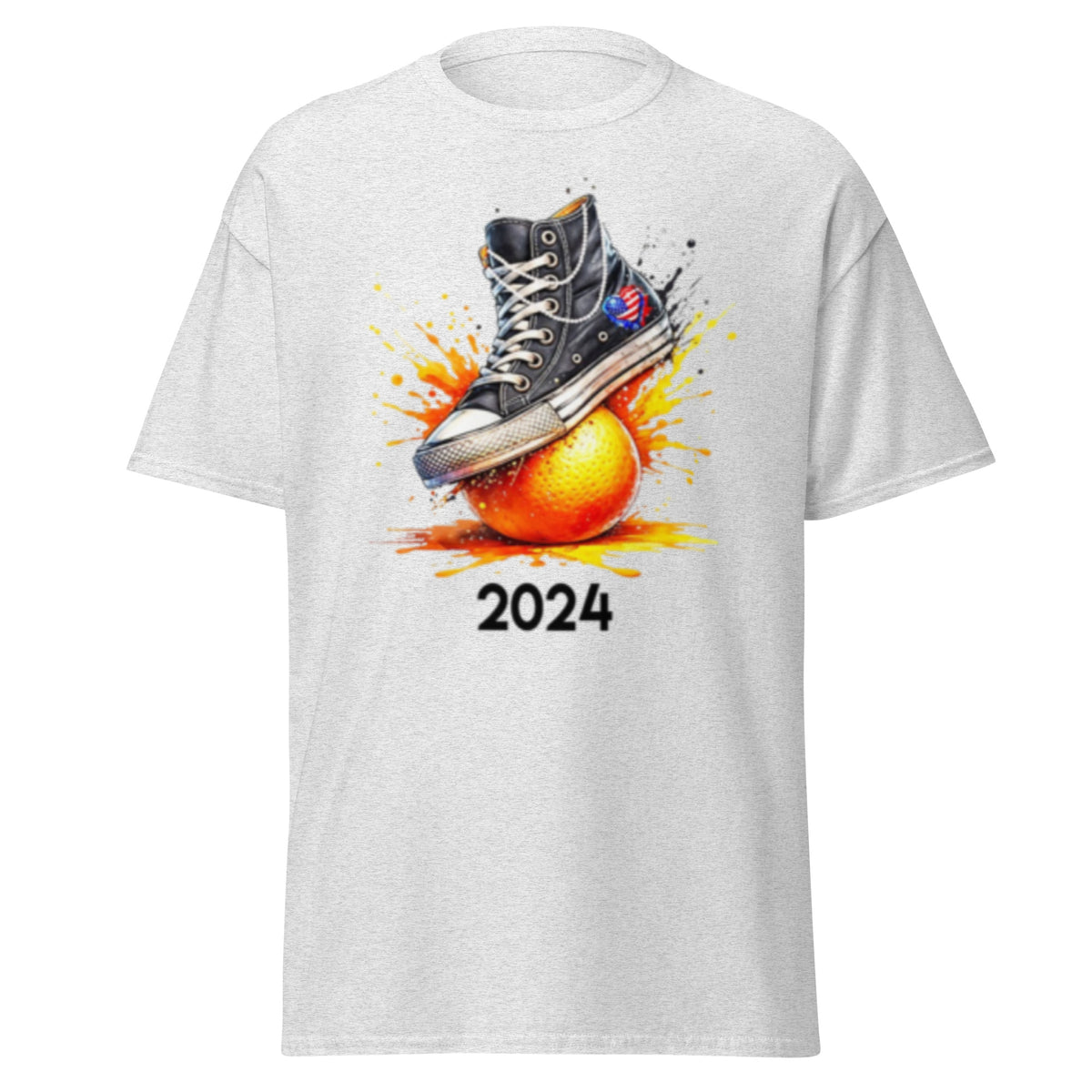 Sneakers And Pearls Smashing An Orange - Crushing Oranges Kamala 2024 Tshirt Unisex Classic Kamala Harris Tee.