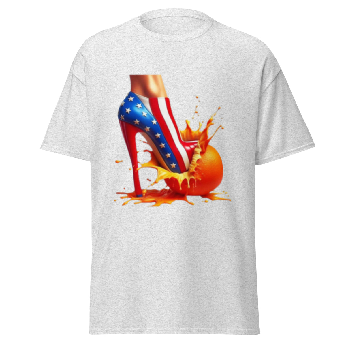 High Heels Crushing Oranges - Kamala Harris Tshirt - Crushing Stubborn Oranges Classic Tee - Kamala 2024 Shirt.