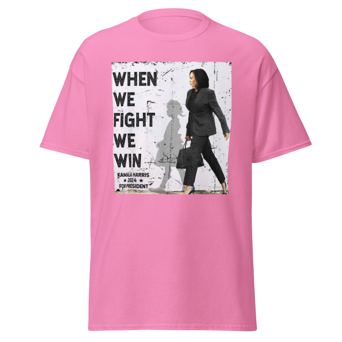 When We Fight We Win Harris 47 Tee, Harris Walz 2024 T-shirt Kamala Harris For President 2024 Shirt Classic