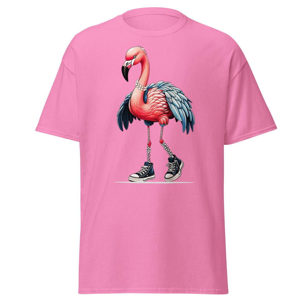 Flamingo Chucks And Pearls Comma La Kamala Harris 2024 Tee - Shirt - Classic T-shirt