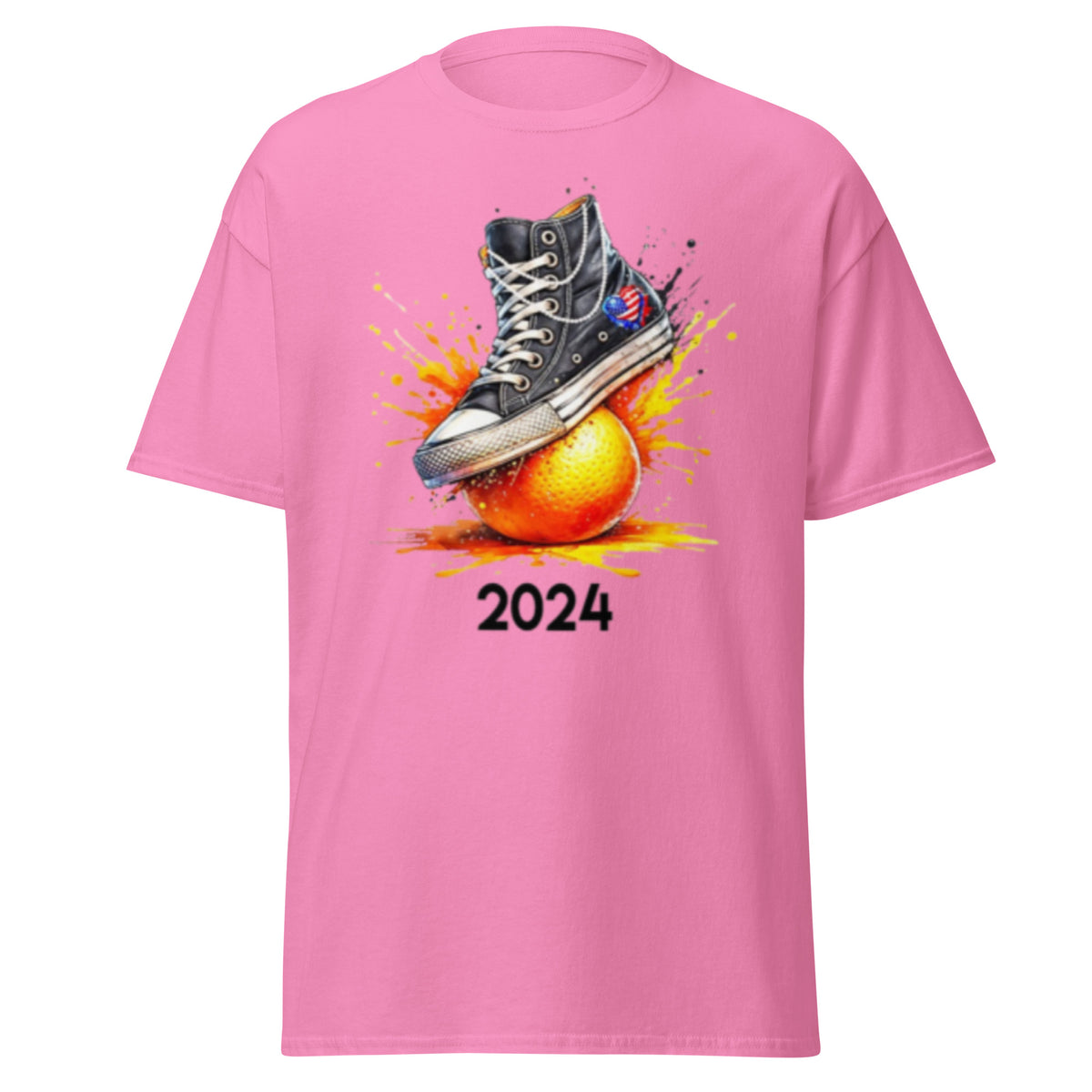 Sneakers And Pearls Smashing An Orange - Crushing Oranges Kamala 2024 Tshirt Unisex Classic Kamala Harris Tee.