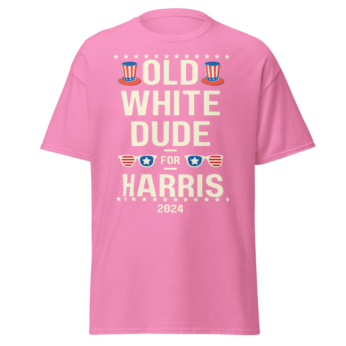 Old White Dude For Harris - Kamala Harris Shirt - White Dudes For Kamala 2024 Tshirt Classic Tee