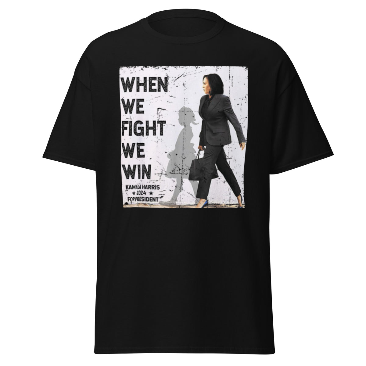 When We Fight We Win Harris 47 Tee, Harris Walz 2024 T-shirt Kamala Harris For President 2024 Shirt Classic