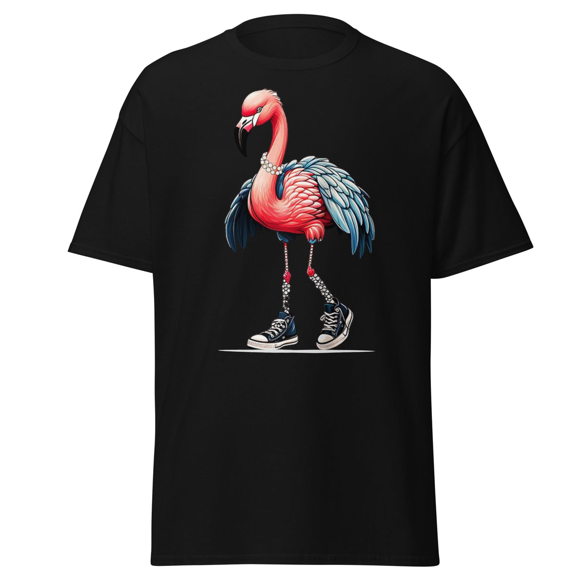 Flamingo Chucks And Pearls Comma La Kamala Harris 2024 Tee - Shirt - Classic T-shirt