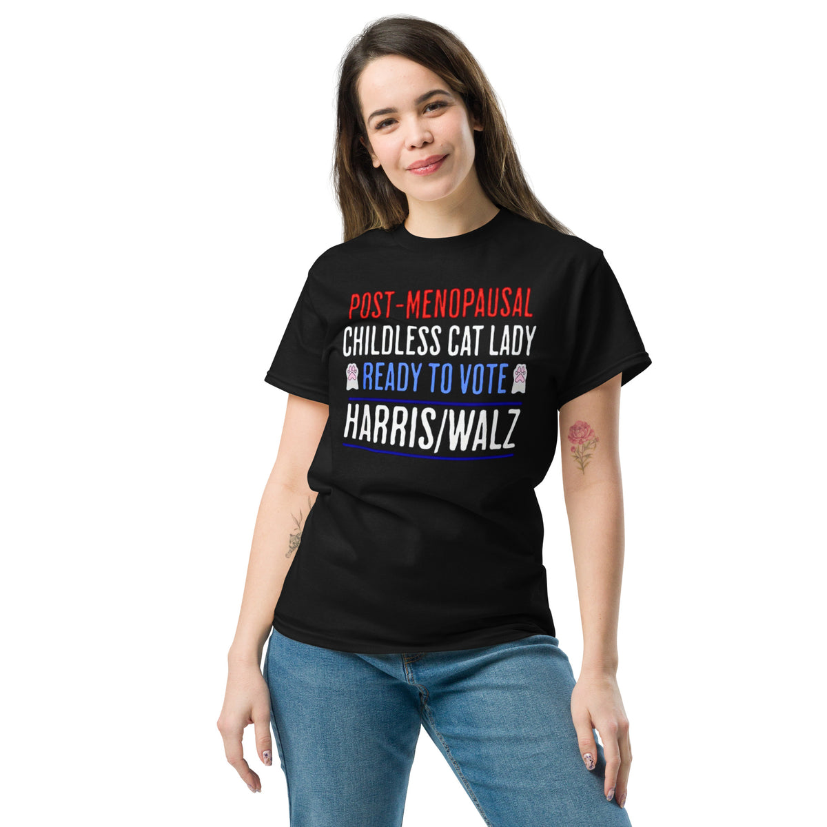 Postmenopausal Childless Catlady - Ready To Vote Kamala Walz - Harris Tee - Shirt Kamala 2024 Classic