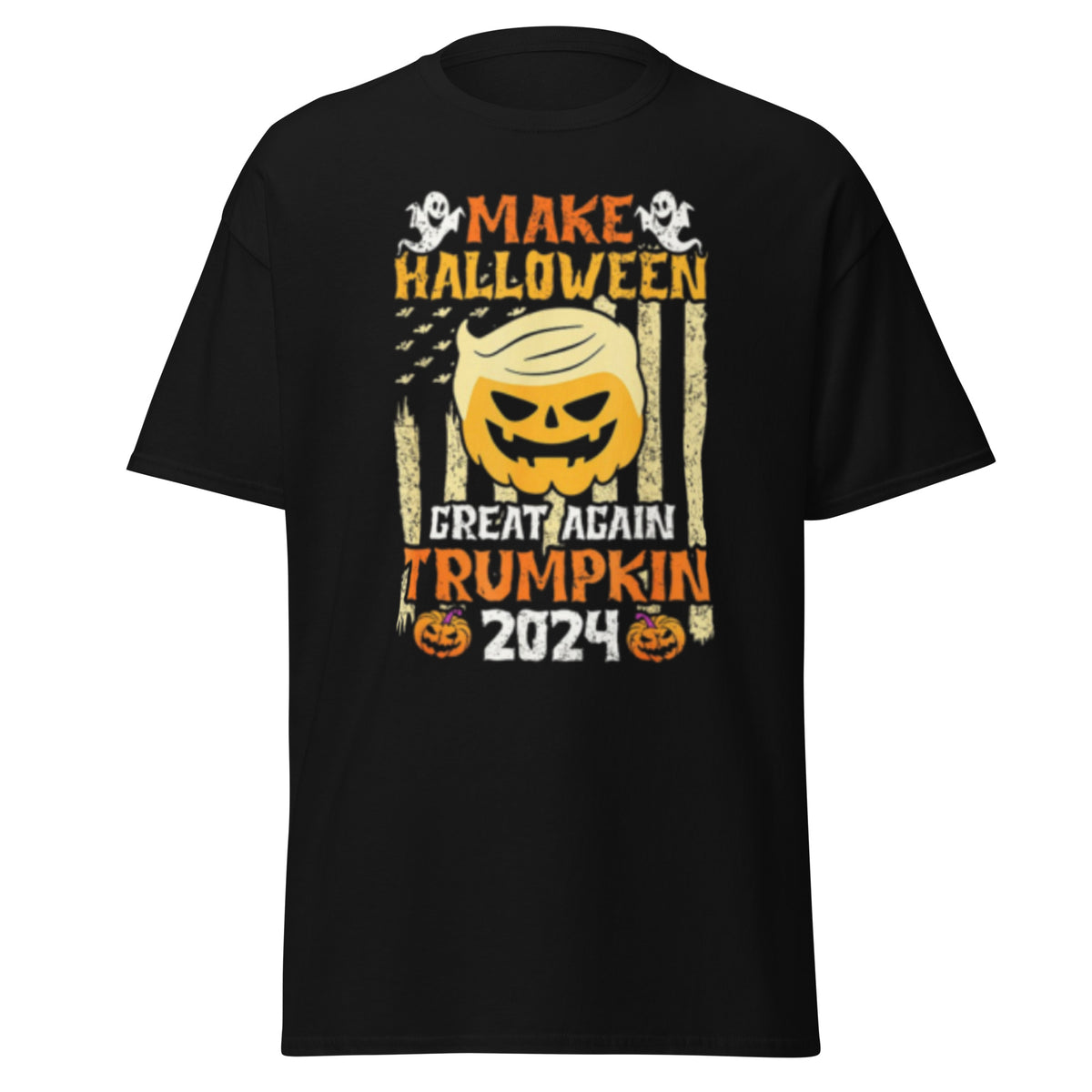 Make Halloween Great Again - Trumpkin 2024 Tee - Trump Halloween Tshirt -Unisex Classic Tee