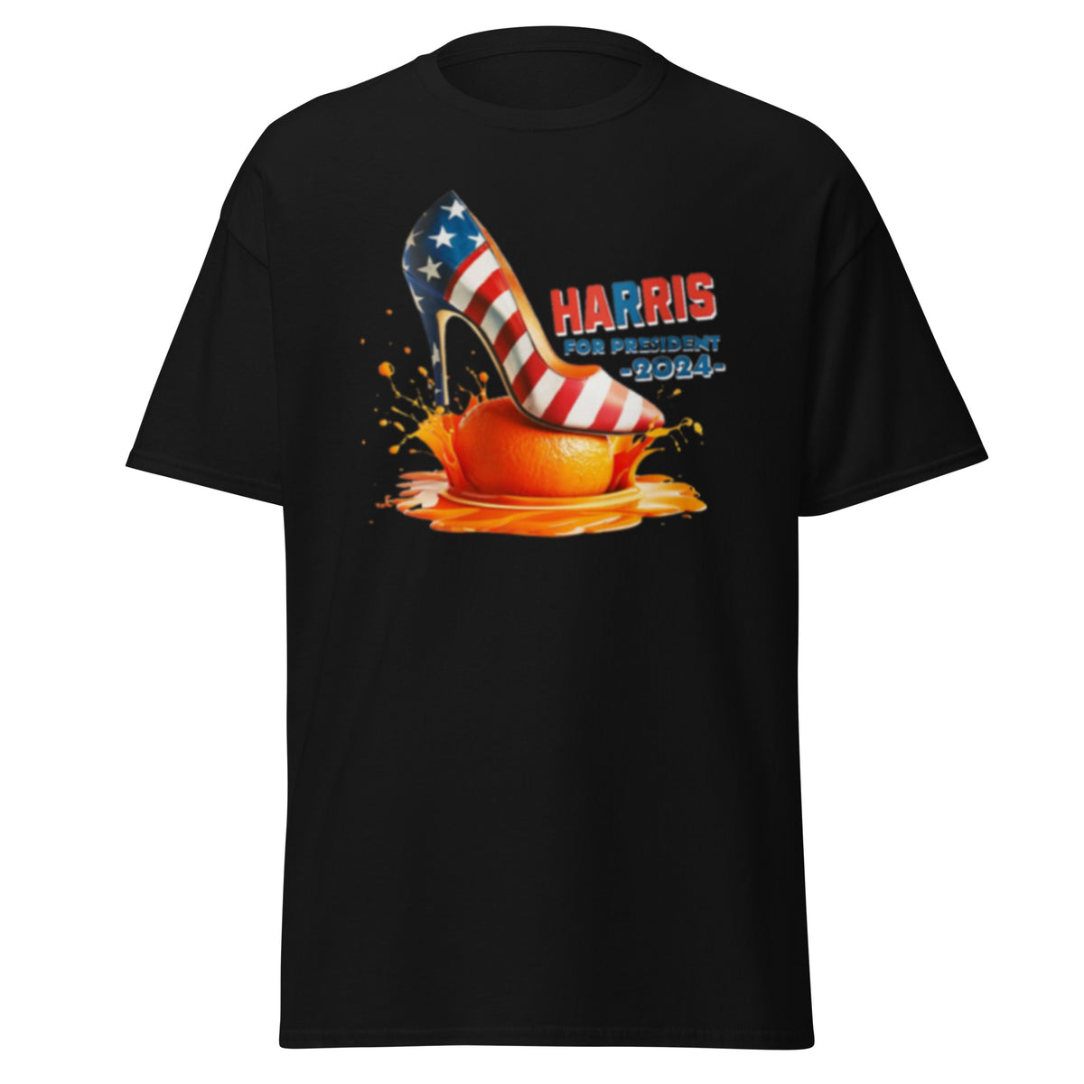 Harris For President - Kamala Orange High Heel Crush Tee - Harris For President 2024 Classic Tee