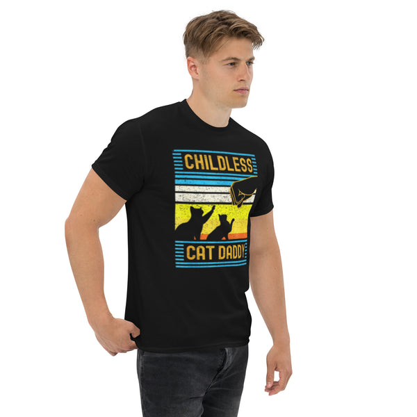 Childless Cat Daddy Kamala Harris Tee Shirt - Kamala, Trump, Walz USA Election T-shirt - Cat daddy With Kamala Harris Walz Unisex Classic