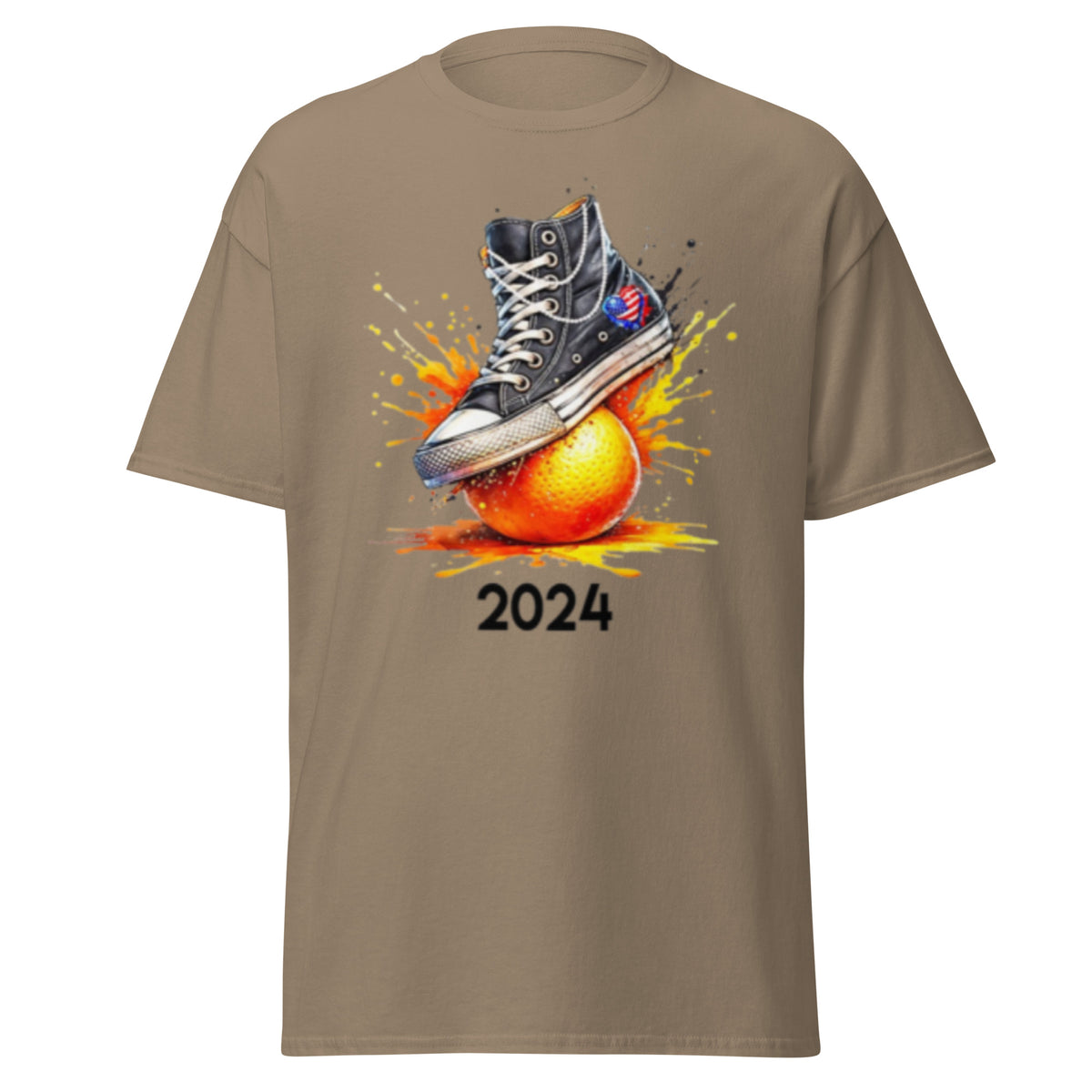 Sneakers And Pearls Smashing An Orange - Crushing Oranges Kamala 2024 Tshirt Unisex Classic Kamala Harris Tee.