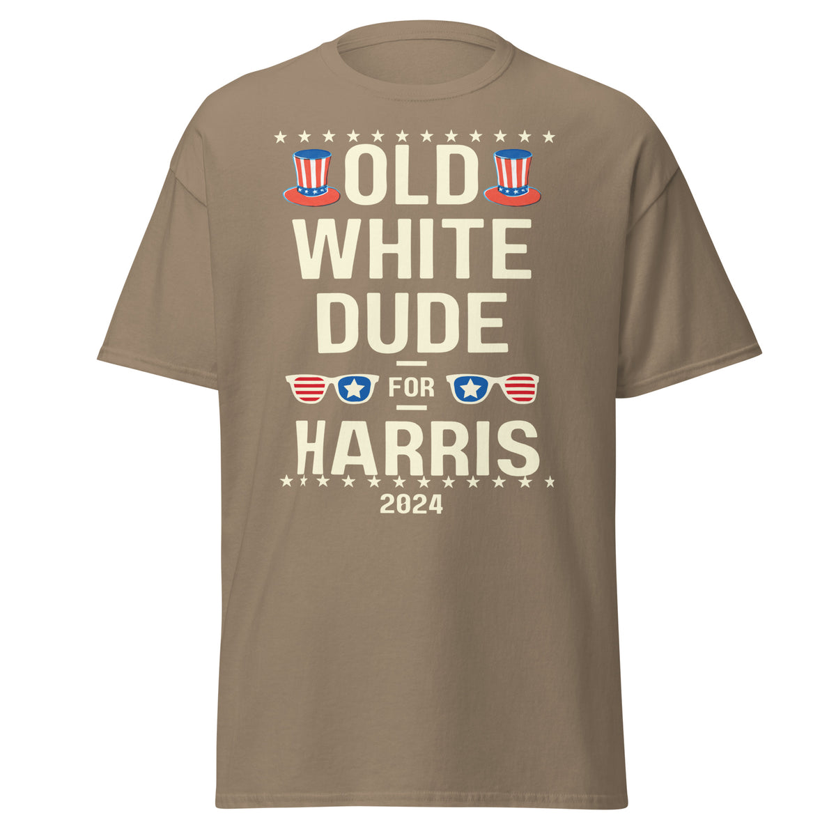 Old White Dude For Harris - Kamala Harris Shirt - White Dudes For Kamala 2024 Tshirt Classic Tee