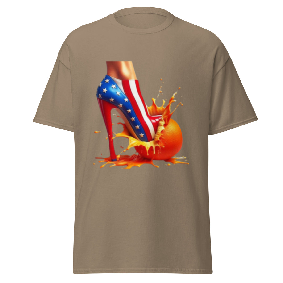 High Heels Crushing Oranges - Kamala Harris Tshirt - Crushing Stubborn Oranges Classic Tee - Kamala 2024 Shirt.