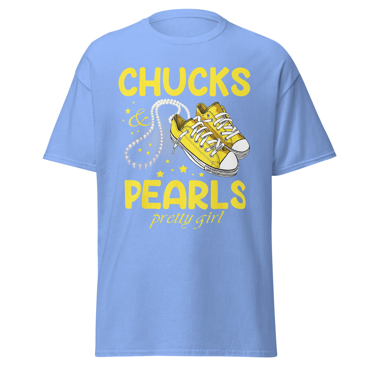 Chucks And Pearls Pretty Girl - Kamala Harris Tee - Kamala Tee - Kamala 2024 Election Tee Chuck And Pearl Classic Tshirt.