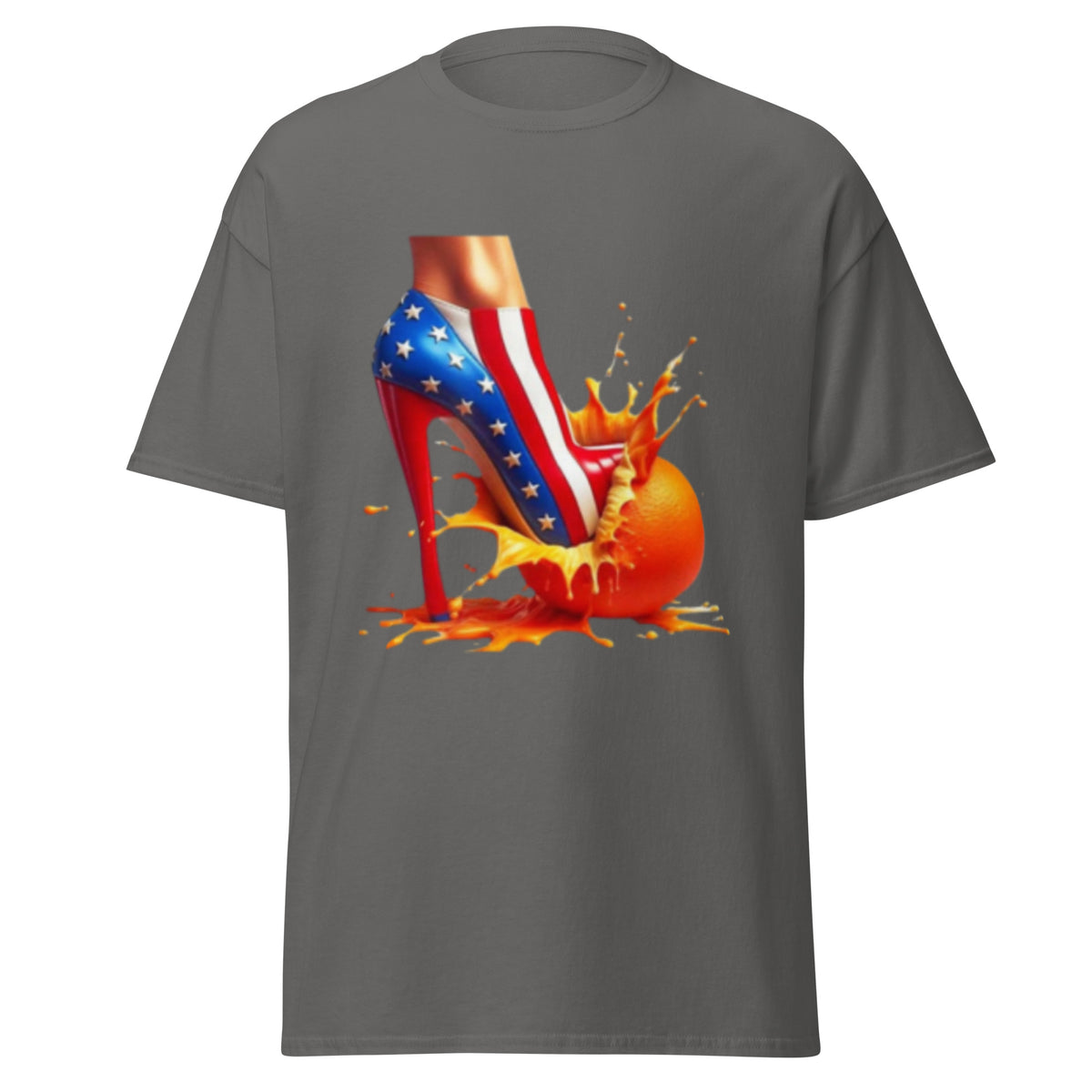 High Heels Crushing Oranges - Kamala Harris Tshirt - Crushing Stubborn Oranges Classic Tee - Kamala 2024 Shirt.