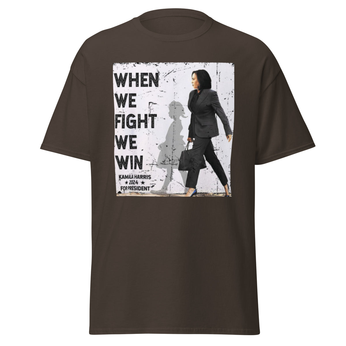 When We Fight We Win Harris 47 Tee, Harris Walz 2024 T-shirt Kamala Harris For President 2024 Shirt Classic