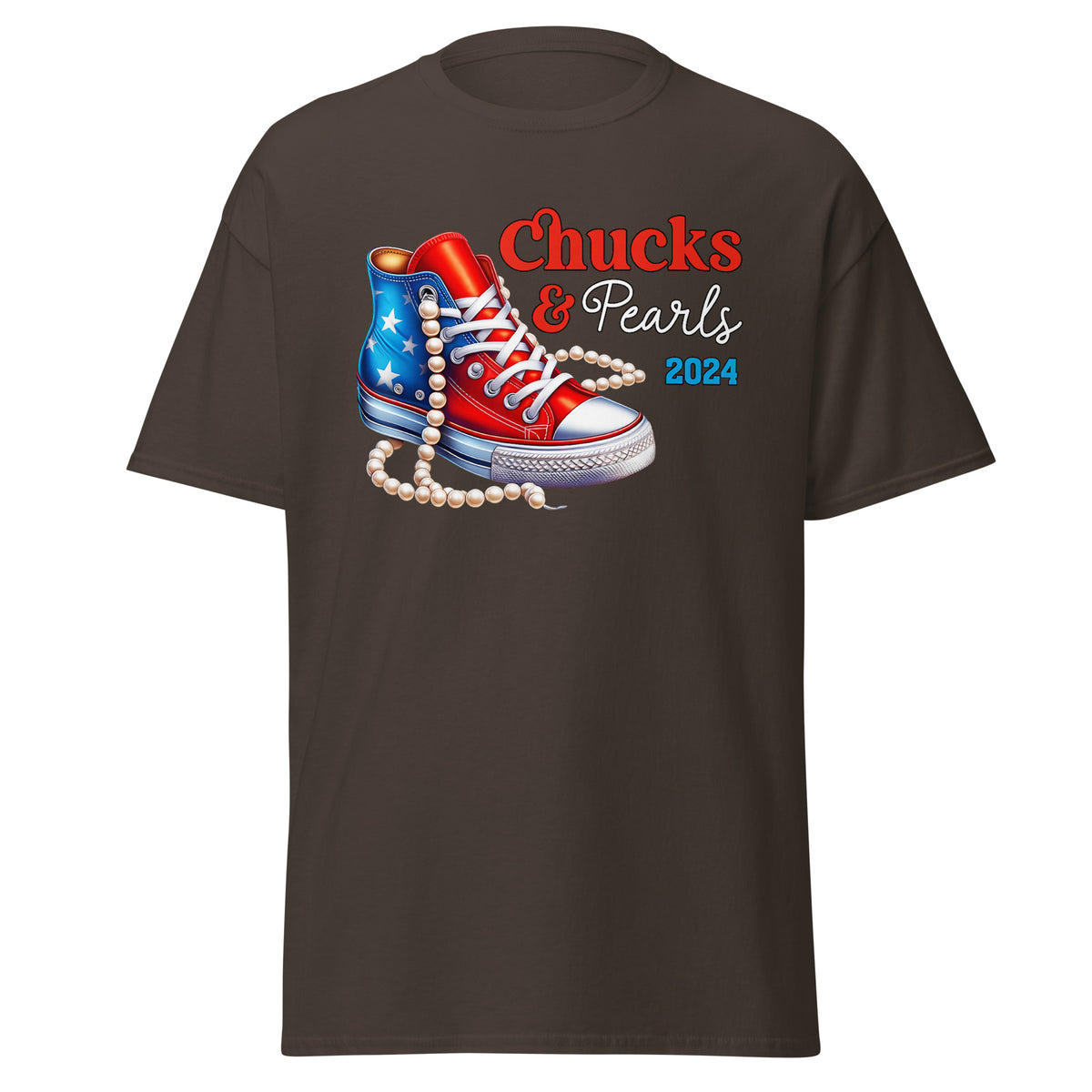 Chucks And Pearls - Kamala Harris Tee Shirt - Chuck And Pearl 2024 - I Am With Kamala - Tshirt Classic.