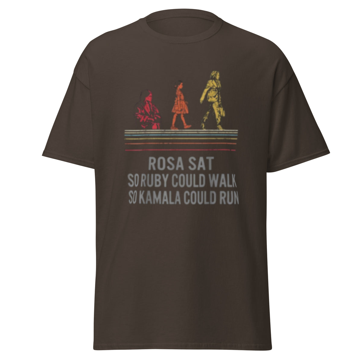 Kamala Harris 2024 Tshirt - Rosa Sat, So Ruby Could Walk, So Kamala Could Run Unisex Classic Tee