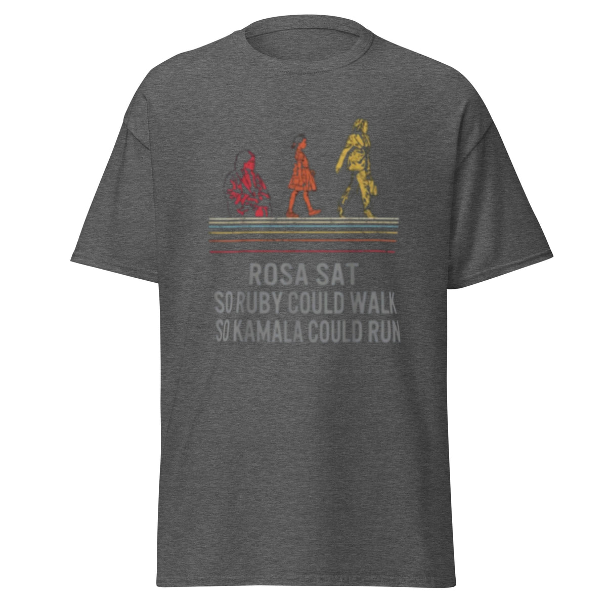 Kamala Harris 2024 Tshirt - Rosa Sat, So Ruby Could Walk, So Kamala Could Run Unisex Classic Tee