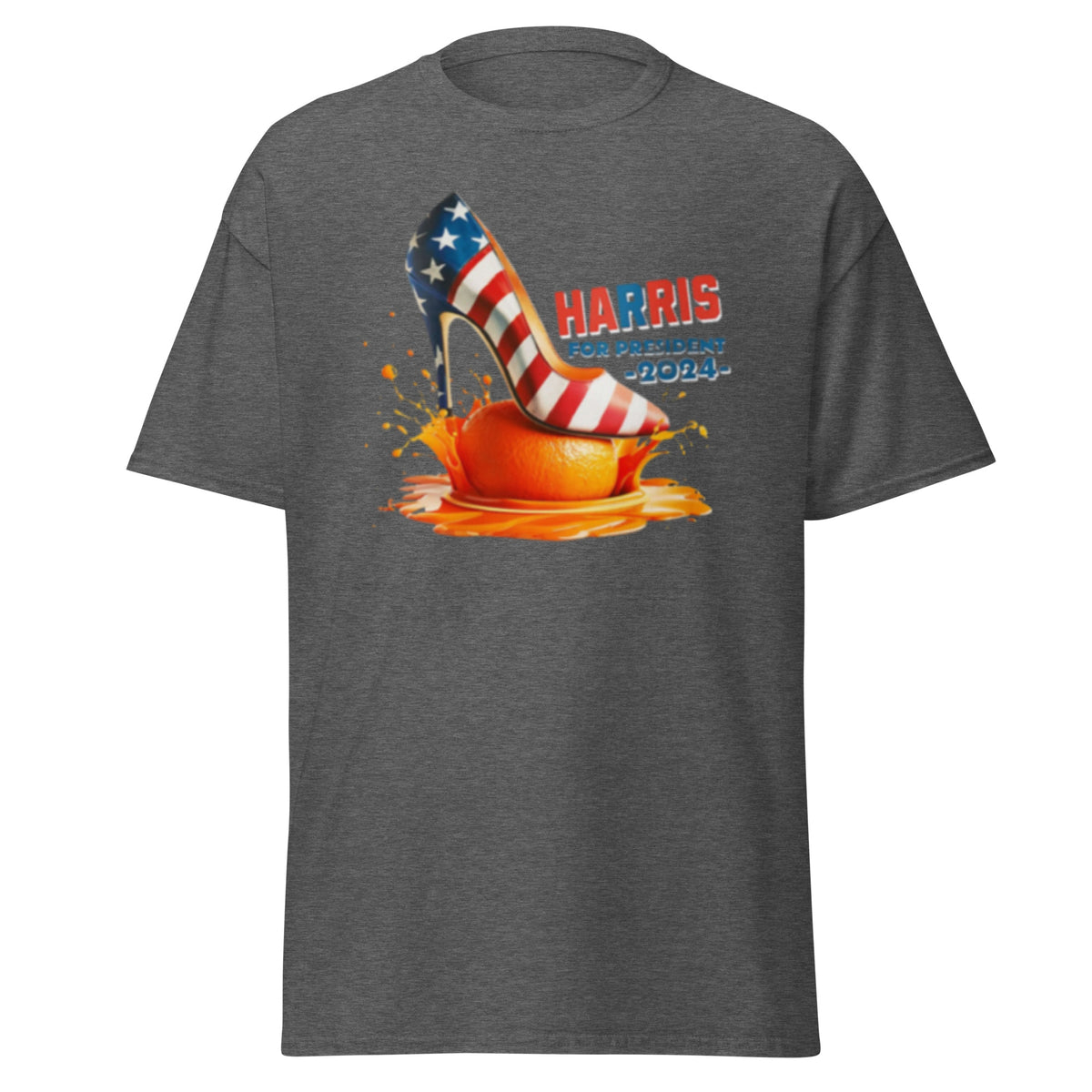 Harris For President - Kamala Orange High Heel Crush Tee - Harris For President 2024 Classic Tee