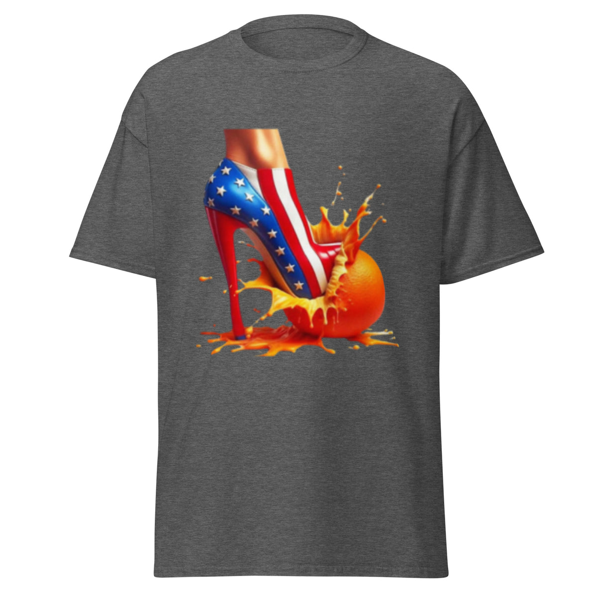 High Heels Crushing Oranges - Kamala Harris Tshirt - Crushing Stubborn Oranges Classic Tee - Kamala 2024 Shirt.