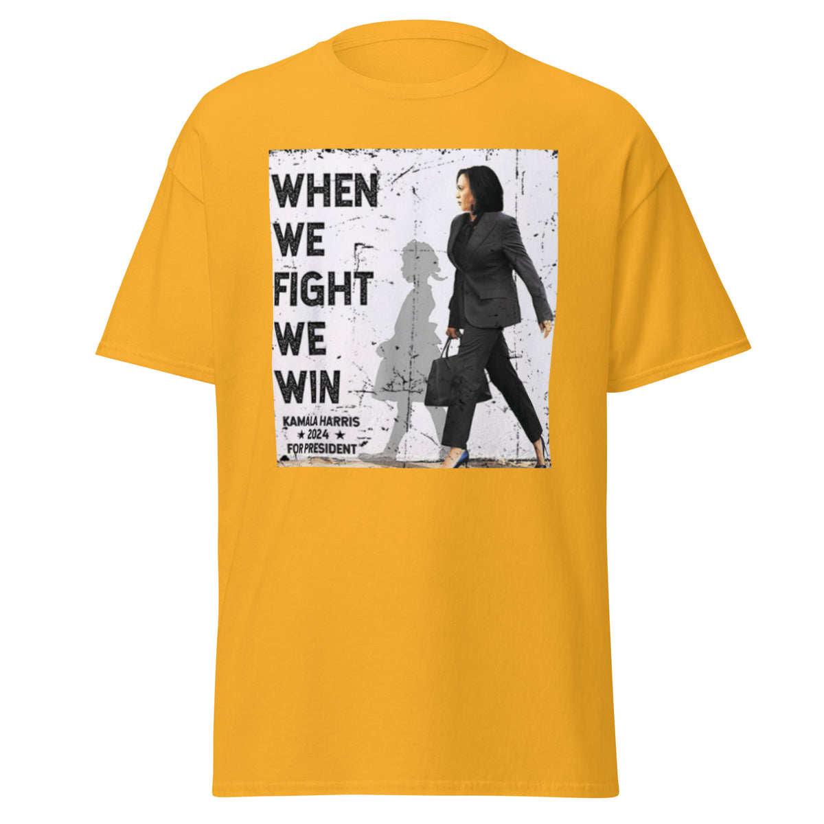 When We Fight We Win Harris 47 Tee, Harris Walz 2024 T-shirt Kamala Harris For President 2024 Shirt Classic