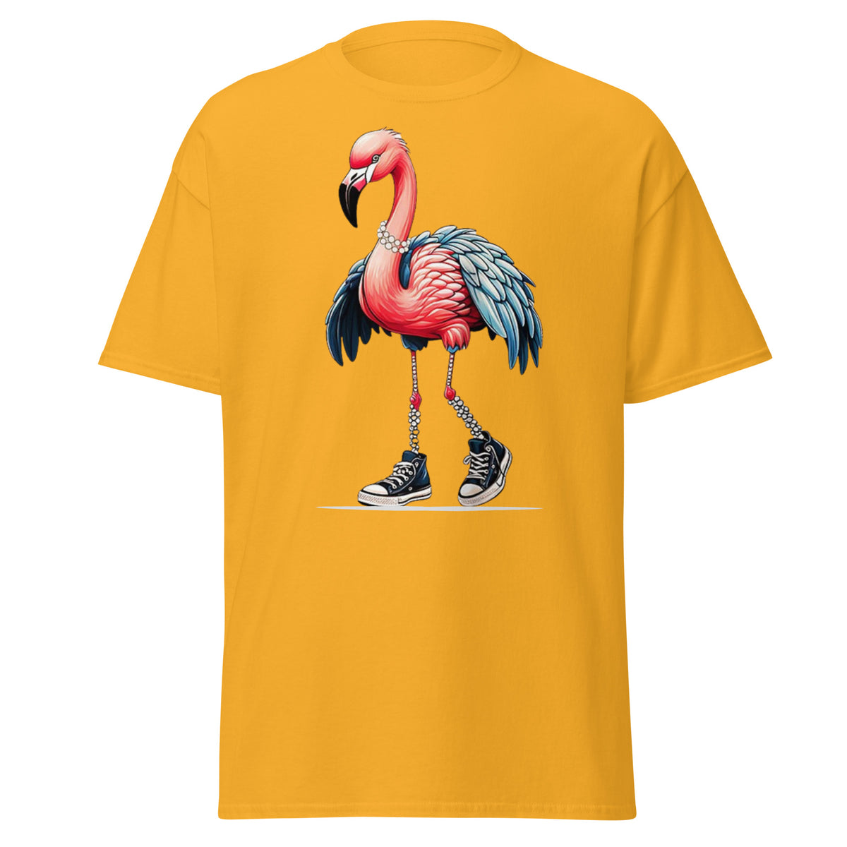 Flamingo Chucks And Pearls Comma La Kamala Harris 2024 Tee - Shirt - Classic T-shirt