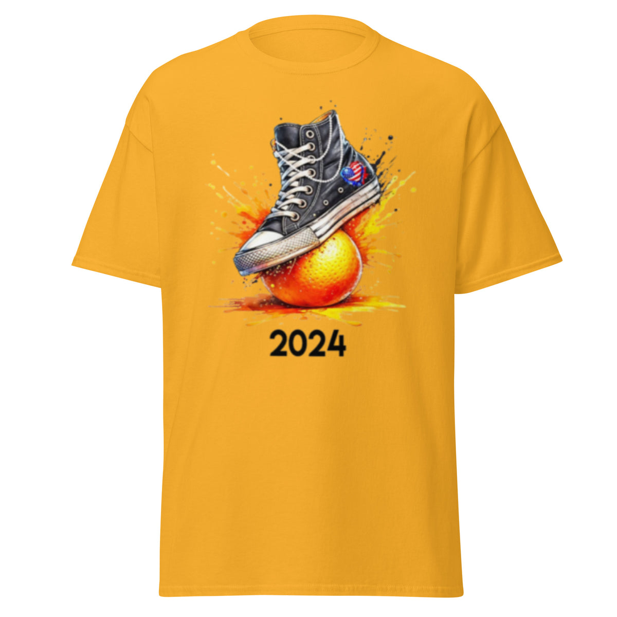 Sneakers And Pearls Smashing An Orange - Crushing Oranges Kamala 2024 Tshirt Unisex Classic Kamala Harris Tee.