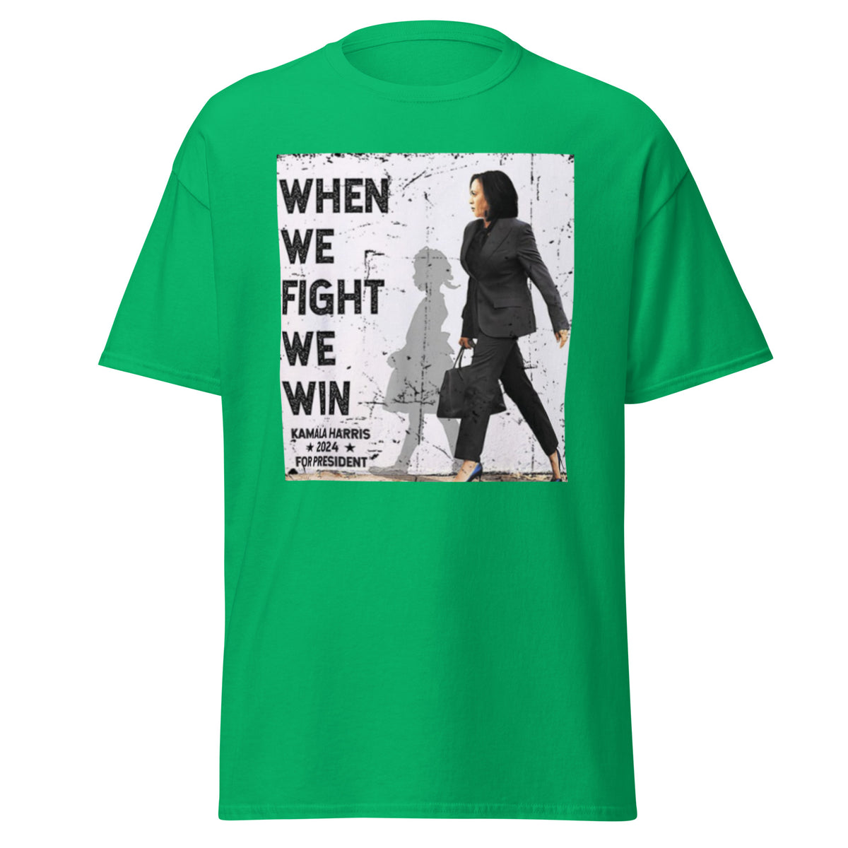 When We Fight We Win Harris 47 Tee, Harris Walz 2024 T-shirt Kamala Harris For President 2024 Shirt Classic