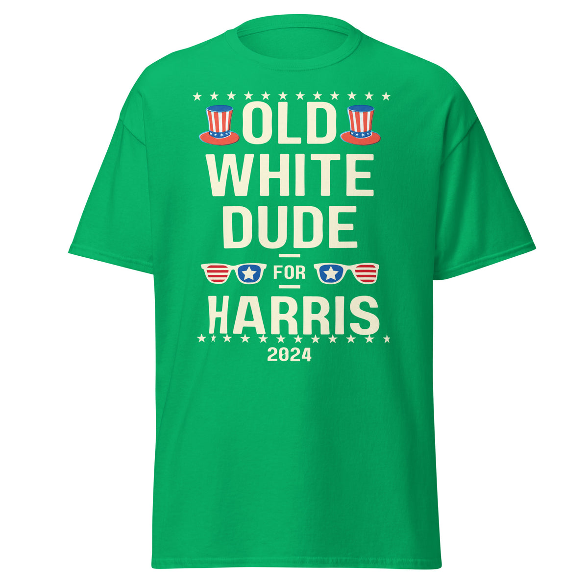 Old White Dude For Harris - Kamala Harris Shirt - White Dudes For Kamala 2024 Tshirt Classic Tee