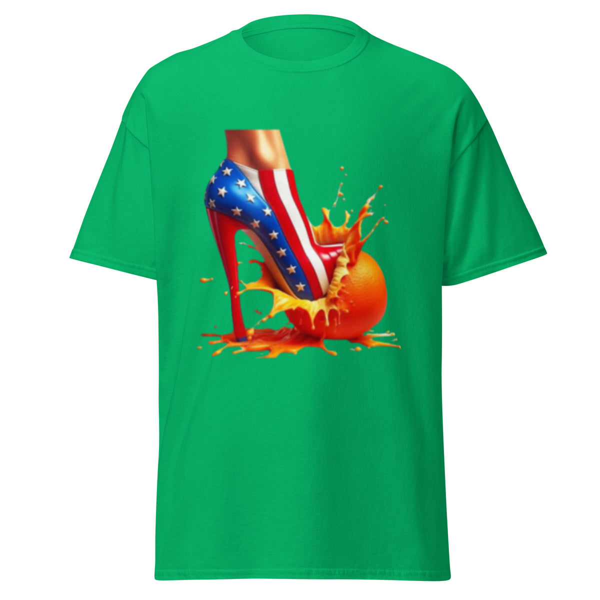 High Heels Crushing Oranges - Kamala Harris Tshirt - Crushing Stubborn Oranges Classic Tee - Kamala 2024 Shirt.