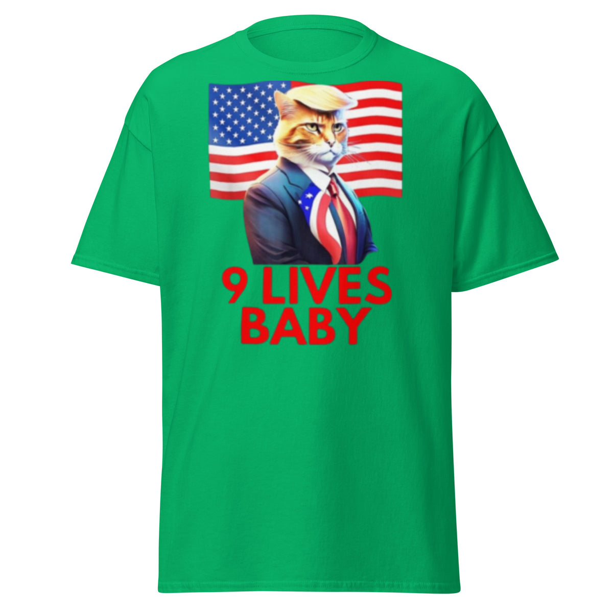 9 Lives Baby - Trump 2024 Kamala Election Tee Shirt - Trump USA Election Rally Tshirt Unisex Classic