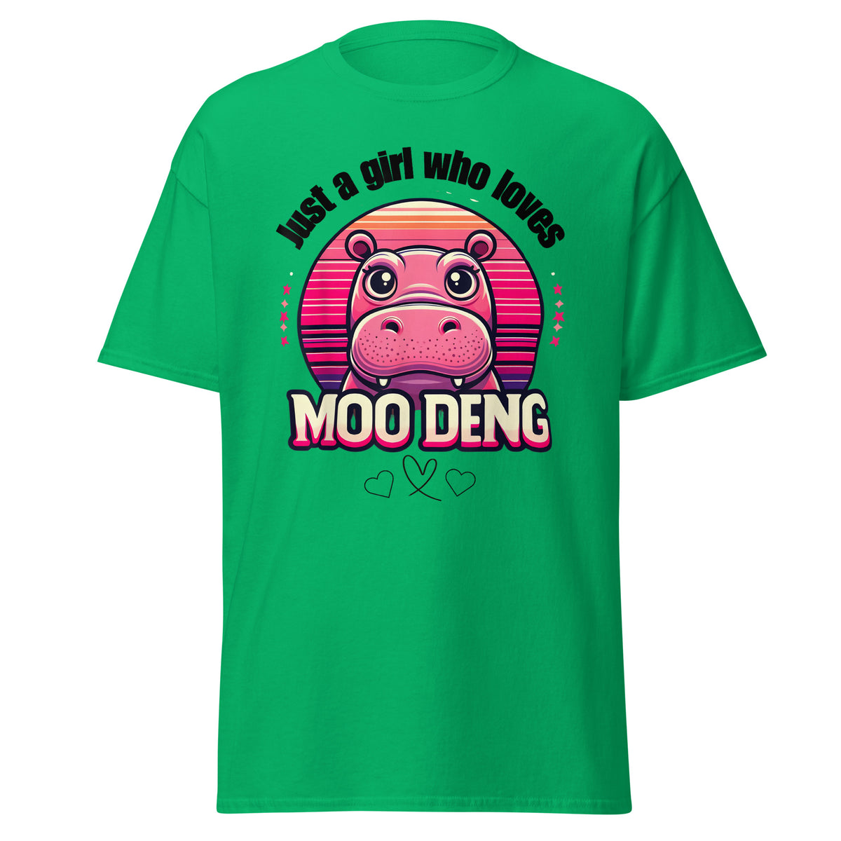 Just A Girl Who Loves Moo Deng Tshirt Moo Deng Tee Shirt Funny Baby Hippo Moo Deng Unisex Classic.