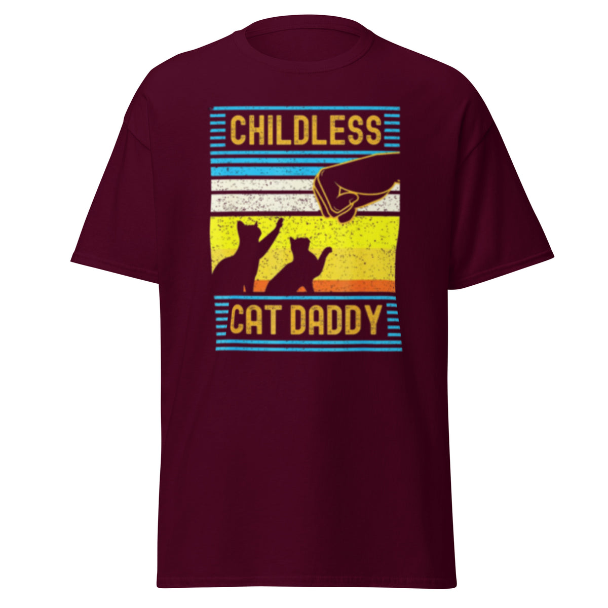 Childless Cat Daddy Kamala Harris Tee Shirt - Kamala, Trump, Walz USA Election T-shirt - Cat daddy With Kamala Harris Walz Unisex Classic